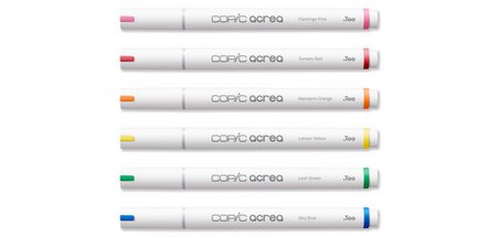 Marqueur acrea 'Vivid', set de 6