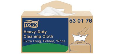 <strong>Tork Premium Heavy-Duty Reinigungstuch</strong> W7 530272 Handy Box 1-lagig 180 Blatt blau
