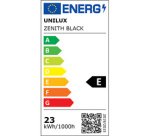 Bureaulamp met LED ZENITH, klem, metaalgrijs