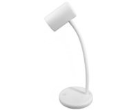 Lampe de bureau à LED LOU, pied, blanc