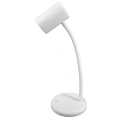 Lampe de bureau à LED LOU, pied, blanc