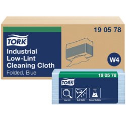 TORK Reinigingsdoek industrieel, 390 x 324 mm, blauw