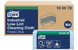 TORK Chiffon de nettoyage industriel, 390 x 324 mm, bleu