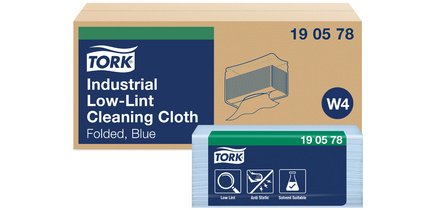 TORK Industrial Cleaning Cloth, 390 x 324 mm, blue