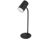 Lampe de bureau à LED KATZ, pince, noir