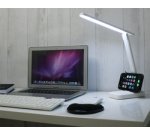 Lampe de bureau à LED et batterie KAPA, pied, blanc