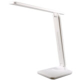 Lampe de bureau à LED et batterie HALO, pied, blanc