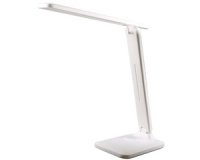 Lampe de bureau à LED et batterie HALO, pied, blanc