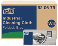TORK Doek voor industrieel reinigen, 415 x 355 mm, grijs