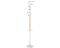 Kapstok STUDIO, hoogte: 1.750 mm, wit/rood