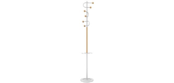Portemanteau STUDIO, hauteur: 1.750 mm, blanc/hêtre