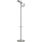 Portemanteau BOURGEON, (H)1.740 mm, gris métallisé