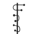 Portemanteau STUDIO, hauteur: 1.750 mm, noir