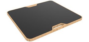 Repose-pieds à bascule BALANCY, noir/bois