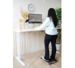 Repose-pieds à bascule BALANCY, noir/bois