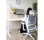 Repose-pieds à bascule BALANCY, noir/bois