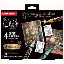 Marqueur craie Chalk marker, coffret Noël TRADI