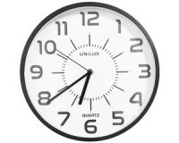 Horloge murale unilux Pop Ø 30,5cm plastique noir