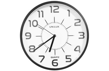 Horloge murale unilux Pop Ø 30,5cm plastique noir
