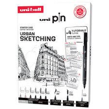 Coffret d'initiation uni pin URBAN SKETCHING