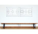 Tableau blanc mural terrain de football, A4