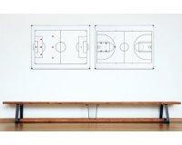 Tableau blanc mural terrain de foot, 600 x 450 mm
