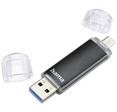 Clé USB 3.0 'Laeta Twin', 128 GB, noir