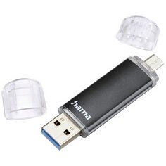 Clé USB 3.0 'Laeta Twin', 64 GB, noir