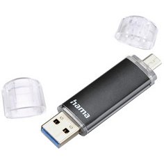 Clé USB 3.0 'Laeta Twin', 16 GB, noir