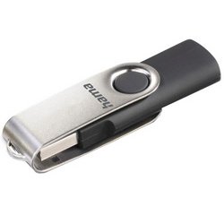 Clé USB 2.0 'Rotate', 8 GB, noir/argent