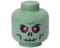 Opbergdoos in de vorm van een hoofd GROEN SKELET groen