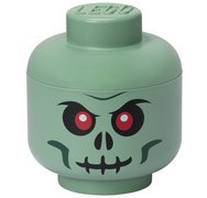 Opbergdoos in de vorm van een hoofd GROEN SKELET groen