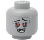 Boîte en forme de tête STORAGE HEAD ZOMBIE, S, gris