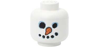 Boîte en forme de tête STORAGE HEAD SNOWMAN, S, blanc