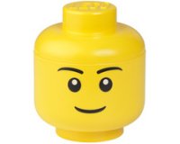 Kopf-förmige Aufbewahrungsbox STORAGE HEAD BOY, S, 2 L, gelb