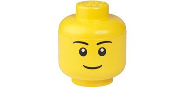 Storage Head Boy-Shaped Box, S, 2 L, Yellow
