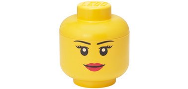 Opbergdoos in de vorm van een hoofd STORAGE HEAD MEISJE, S, 2 L, geel