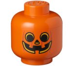 Pumpkin Head-Shaped Storage Box, S, Orange