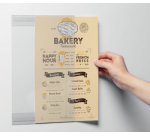 Support d'information rPET, A4, transparent