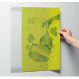 Support d'information rPET, A3, transparent
