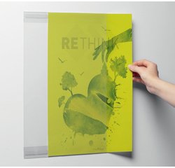 Support d'information rPET, A3, transparent
