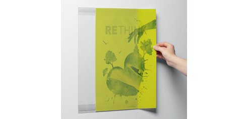 Informationshalter rPET, A3, transparent