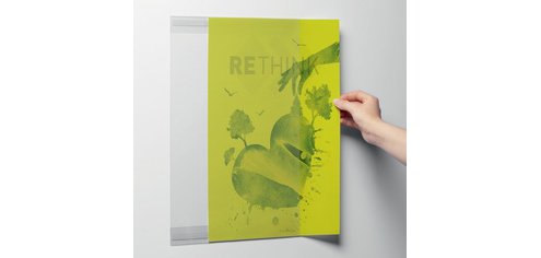 Support d'information rPET, A3, transparent