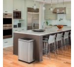 Poubelle à capteur 'NO TOUCH DUO', 2 x 20 litres