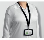 Porte-badge en papier recyclé, 40 x 75 mm