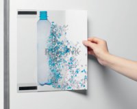 Support d'information rPET, A4, transparent