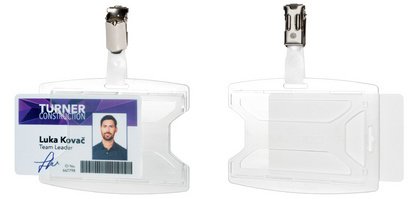 Porte-badge 'reXycle', avec clip, pour 1 badge