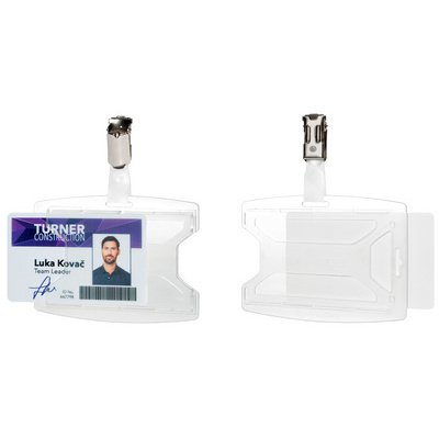 Porte-badge 'reXycle', avec clip, pour 2 badges
