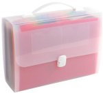 Trieur valisette avec poignée 24 compartiments Crystal - A4 - Cristal