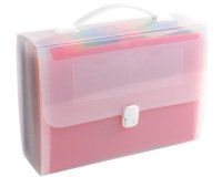 Trieur valisette avec poignée 24 compartiments Crystal - A4 - Cristal